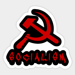 Socialism Halloween Horror Red Zombie Apocalypse Sticker